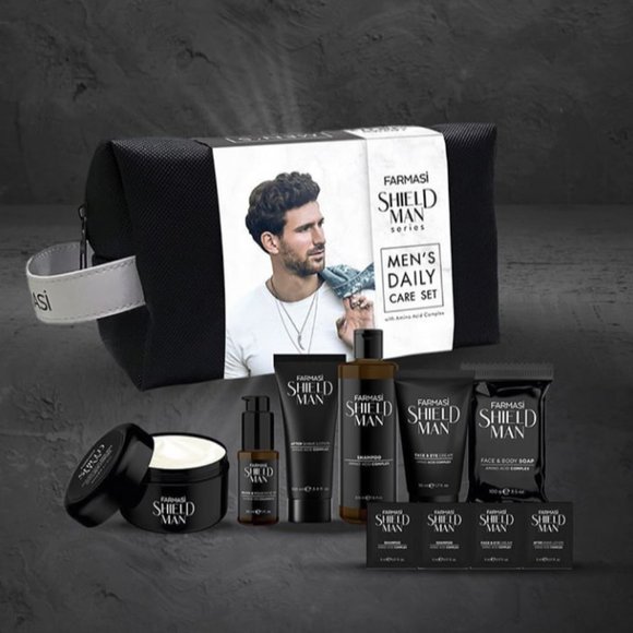 Farmasi Shield Man Bag Gift Set Lotion After Shave